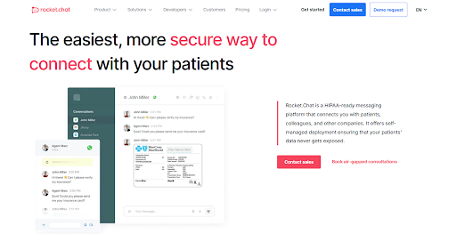 Rocket.Chat - Best HIPAA-Compliant Mass Texting Service